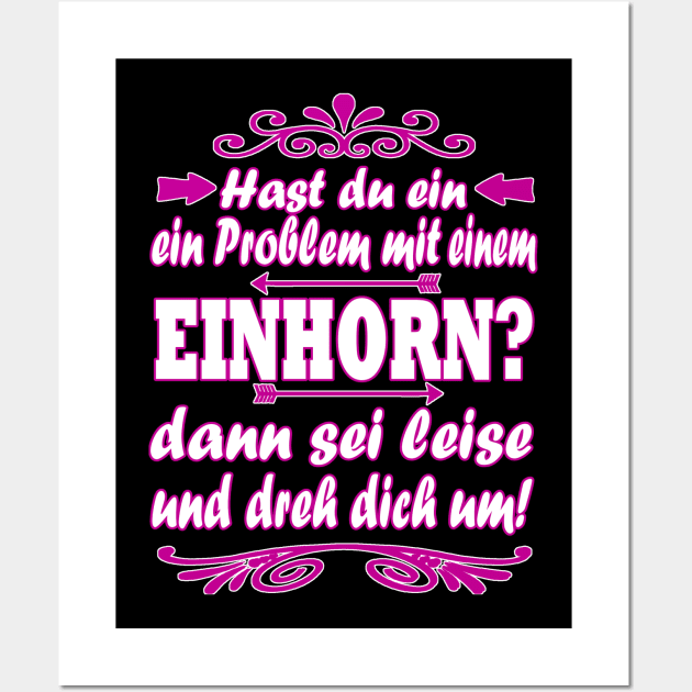 Einhorn Glitzer Pupsendes Plüschtier Mädchen Wall Art by FindYourFavouriteDesign